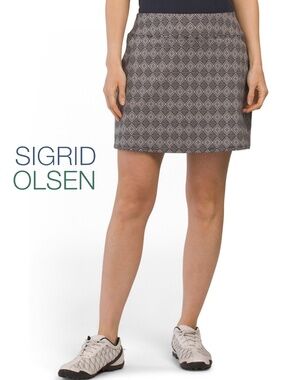 Sigrid Olsen Fitness Skirt UPF 50 Versatile Tennis Golf Skort Built in Shorts